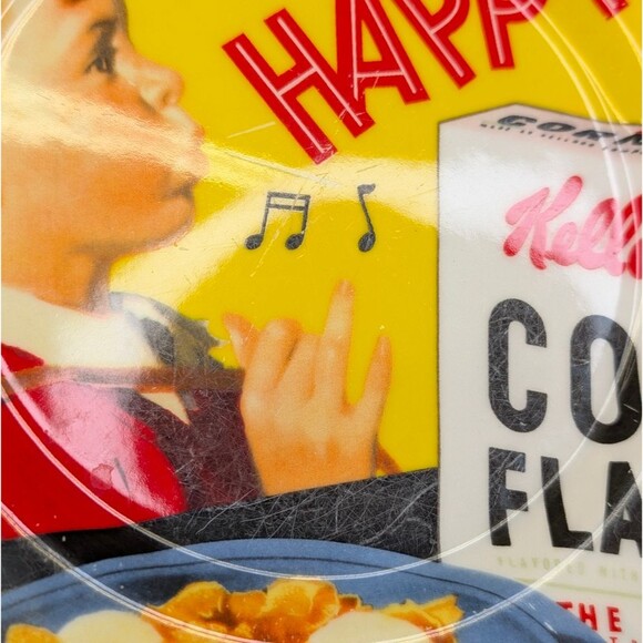 Vintage Kellogg's 100th Anniversary Corn Flakes Plate - "Send Them Back Happy" - Picture 4 of 7